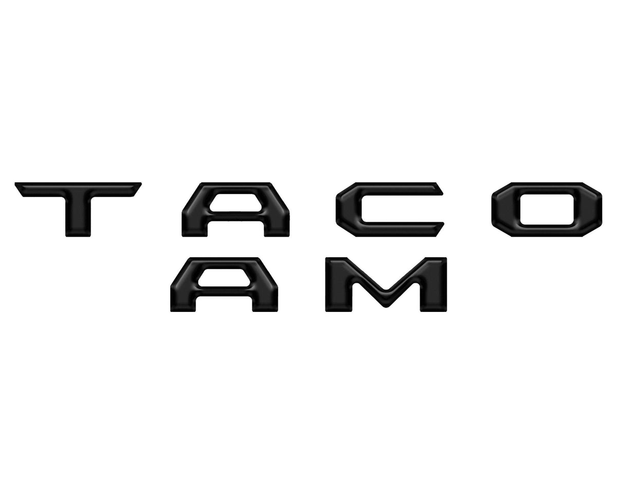 TUFSKINZ TACOMA Glove Box Letter Inserts (2016-2023 Tacoma) - TAC017-BLK-M