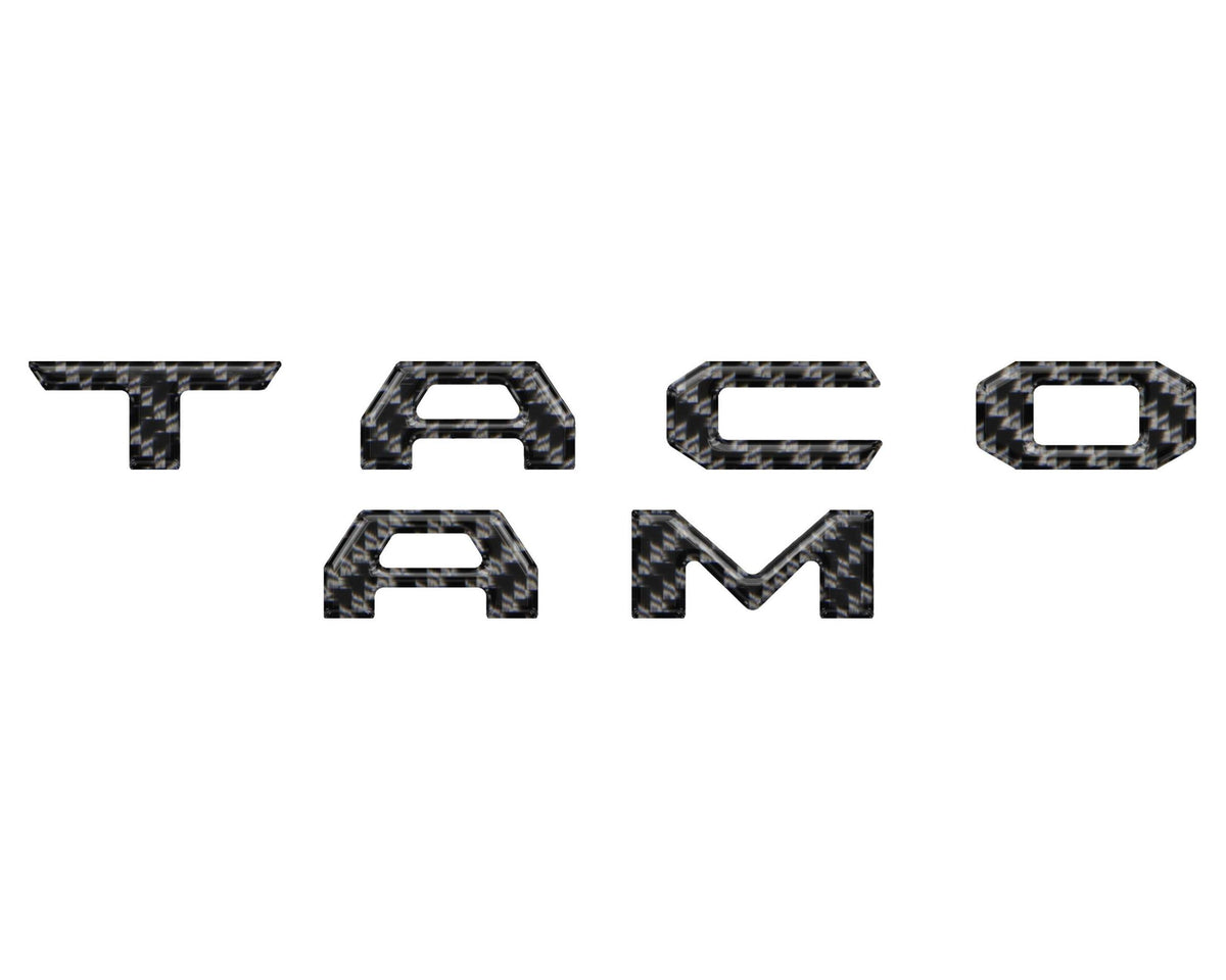 TUFSKINZ TACOMA Glove Box Letter Inserts (2016-2023 Tacoma) - TAC017-DCF-G
