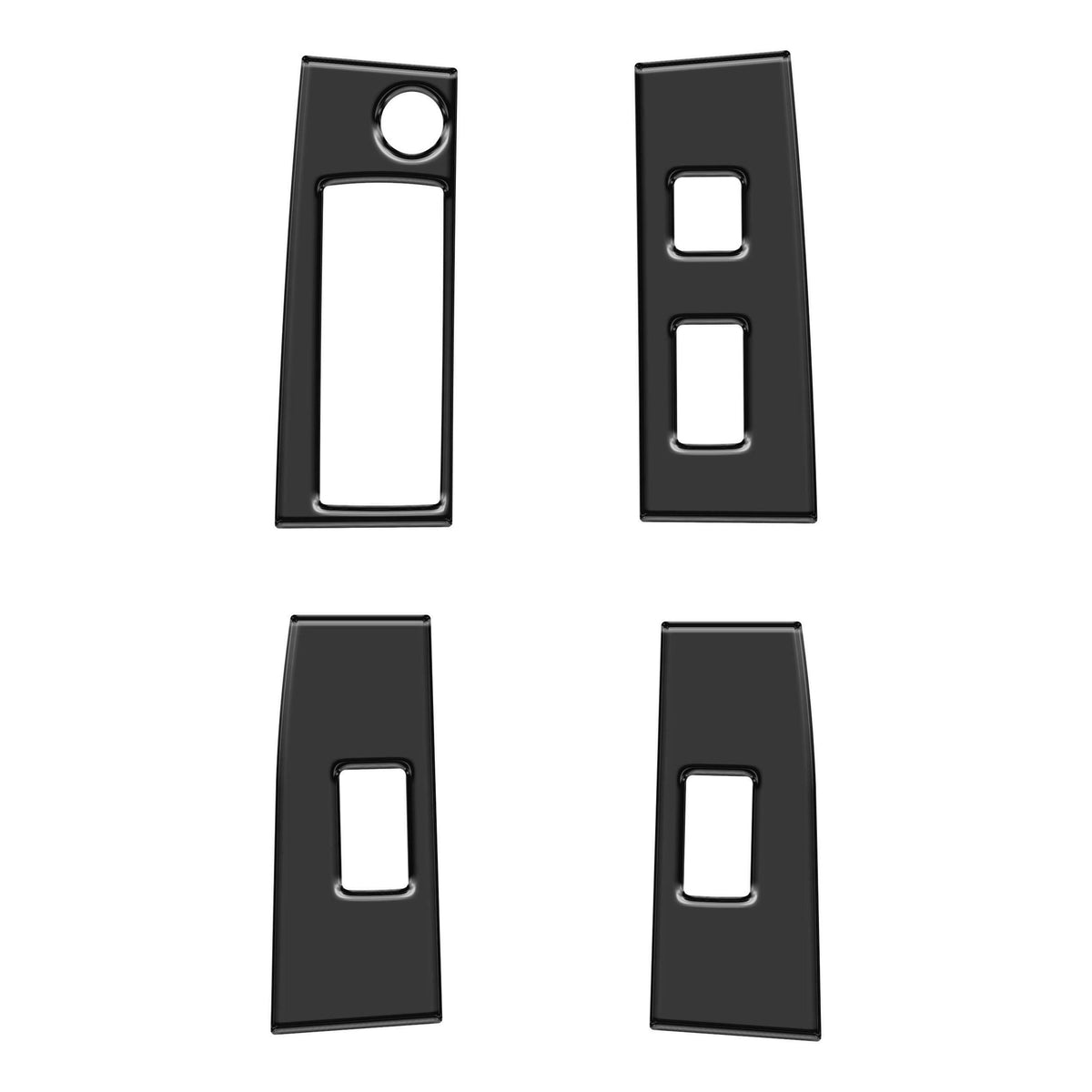 TUFSKINZ Double Cab Door Switch Panel Accent Trim (2016-2023 Tacoma) - TAC028-BLK-M