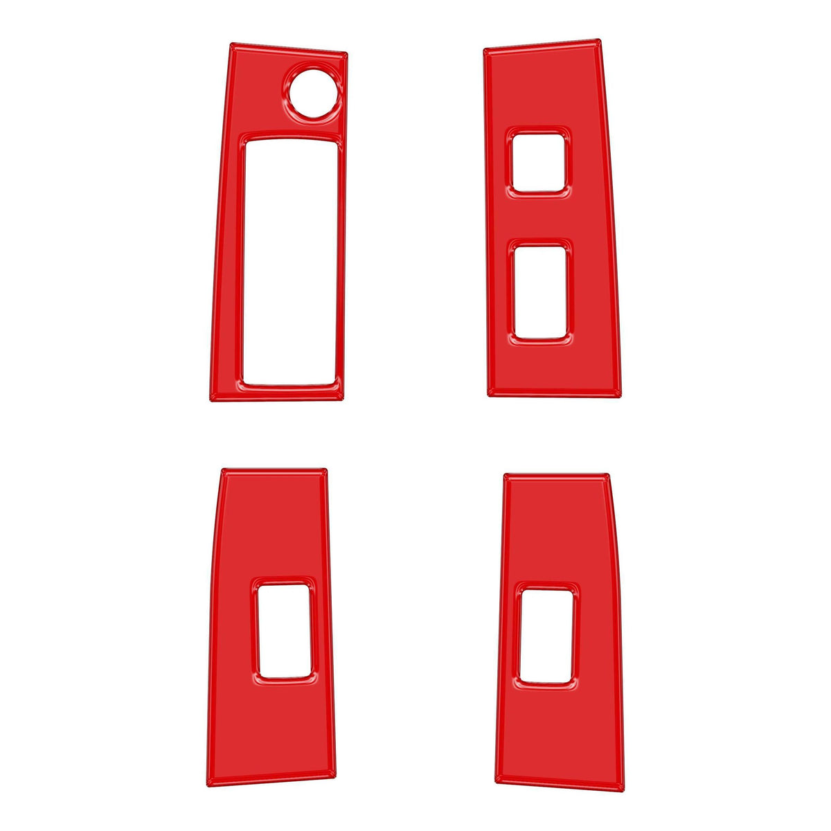 TUFSKINZ Double Cab Door Switch Panel Accent Trim (2016-2023 Tacoma) - TAC028-RED-G
