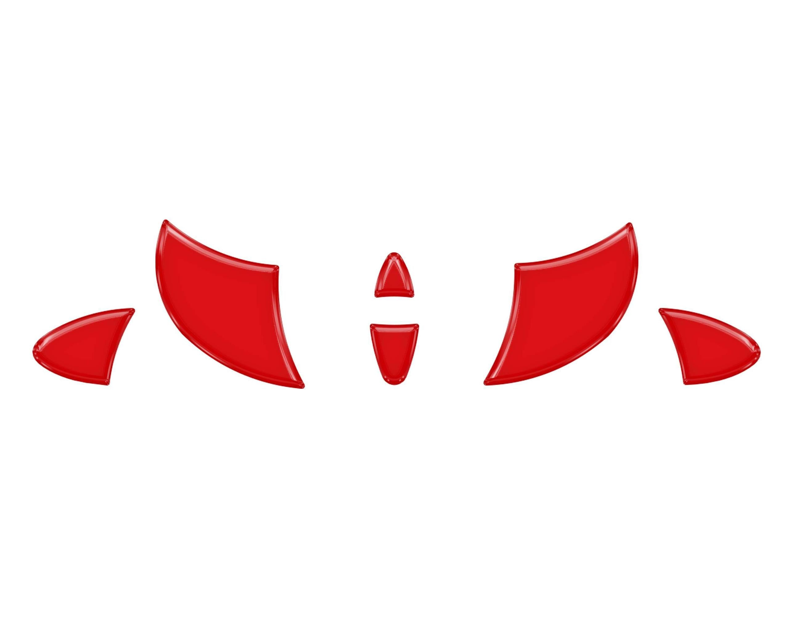 TUFSKINZ Steering Wheel Inserts Inserts (2014-2024 Corolla) - TAC032-COR-RED-G