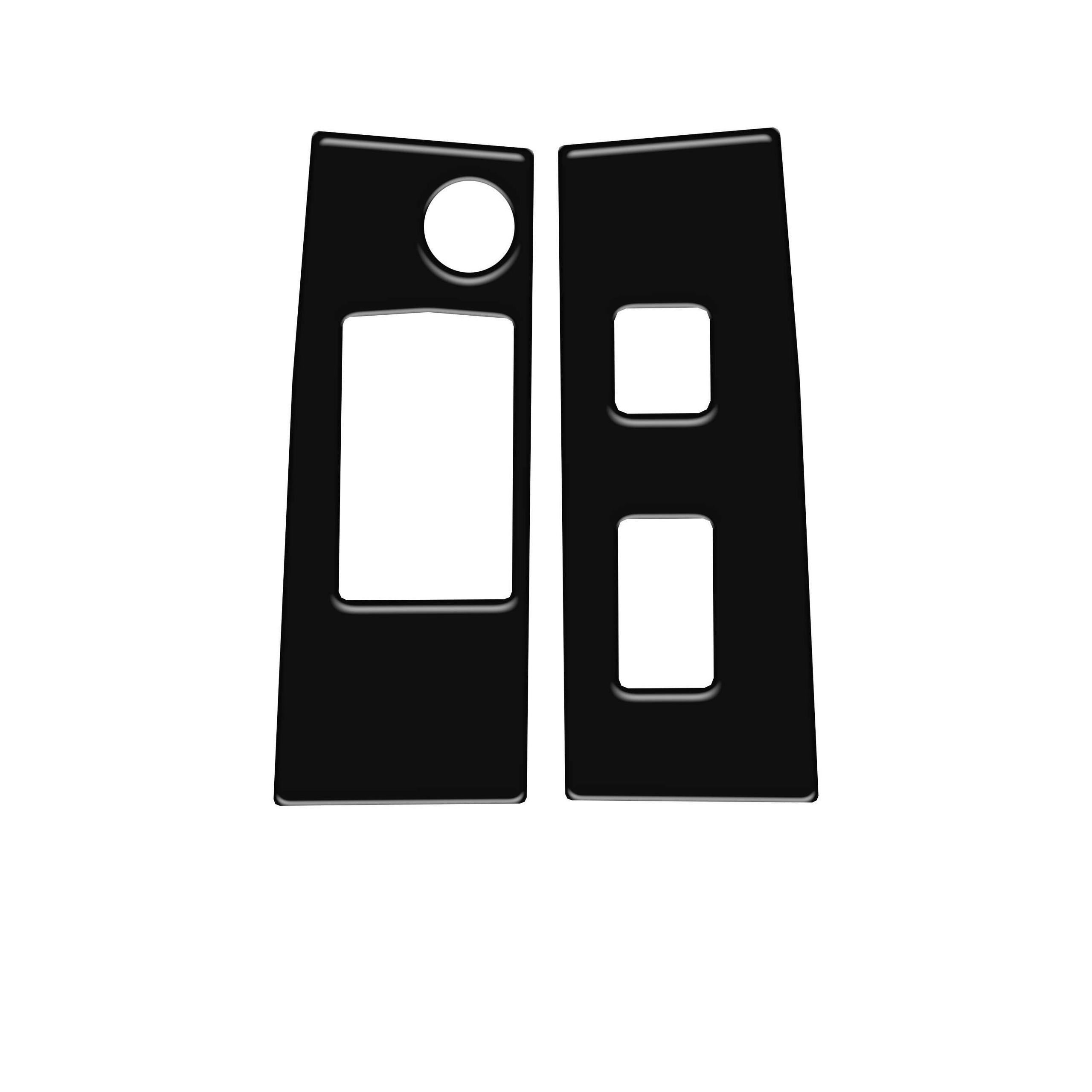 TUFSKINZ Access Cab Door Switch Panel Accent Trim (2016-2023 Tacoma) - TAC036-BLK-M