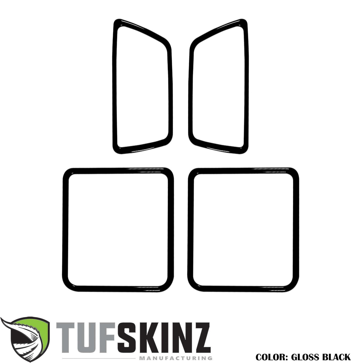 TUFSKINZ Access Cab Door Handle Surround Accent Trim (2016-2023 Tacoma) - TAC044-BLK-G