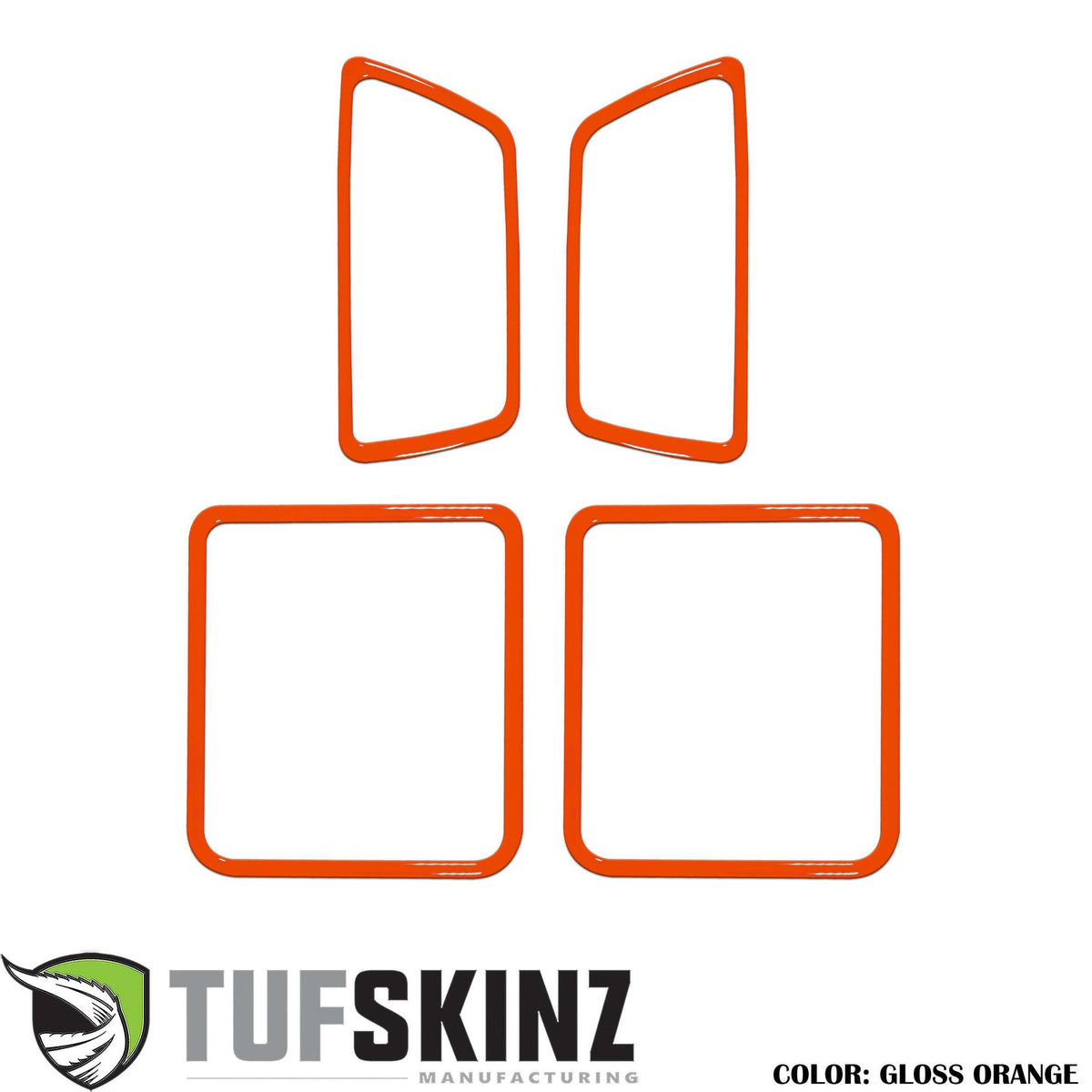 TUFSKINZ Access Cab Door Handle Surround Accent Trim (2016-2023 Tacoma) - TAC044-ORG-G