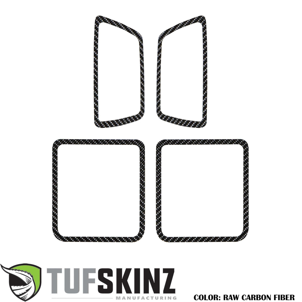 TUFSKINZ Access Cab Door Handle Surround Accent Trim (2016-2023 Tacoma) - TAC044-RCF-X