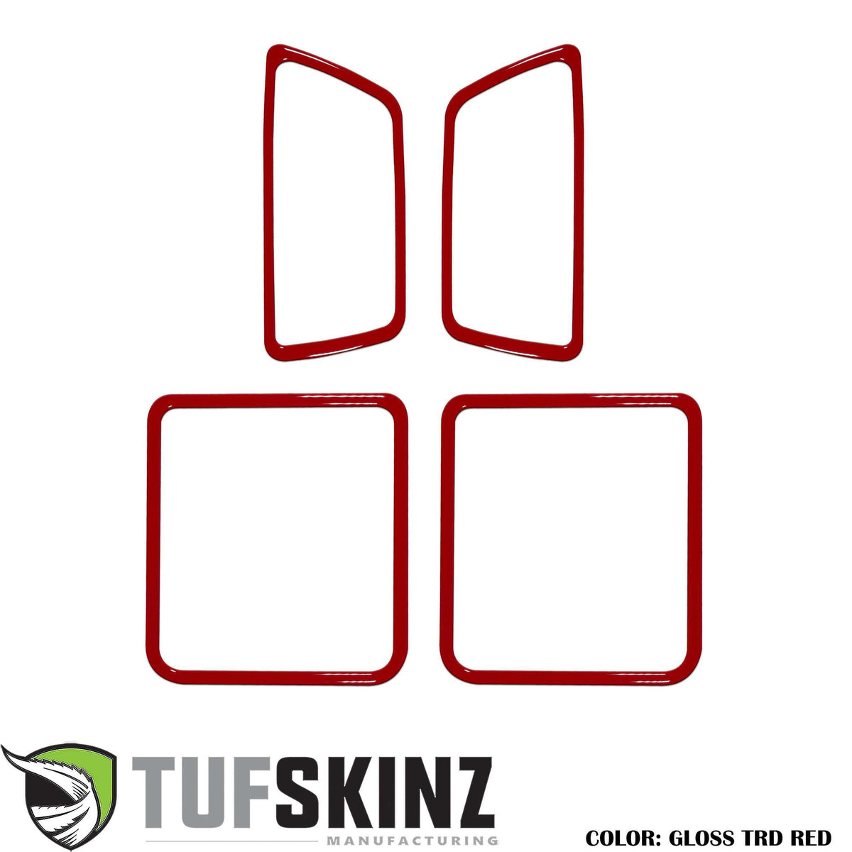 TUFSKINZ Access Cab Door Handle Surround Accent Trim (2016-2023 Tacoma) - TAC044-RED-G