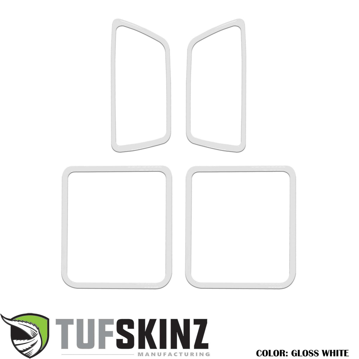 TUFSKINZ Access Cab Door Handle Surround Accent Trim (2016-2023 Tacoma) - TAC044-WHT-G