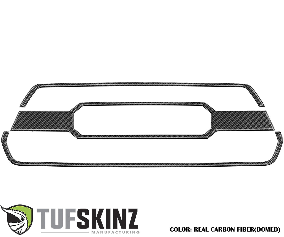 TUFSKINZ TRD Pro Grille Overlay Accent Trim (2016-2023 Tacoma) - TAC068-DCF-G