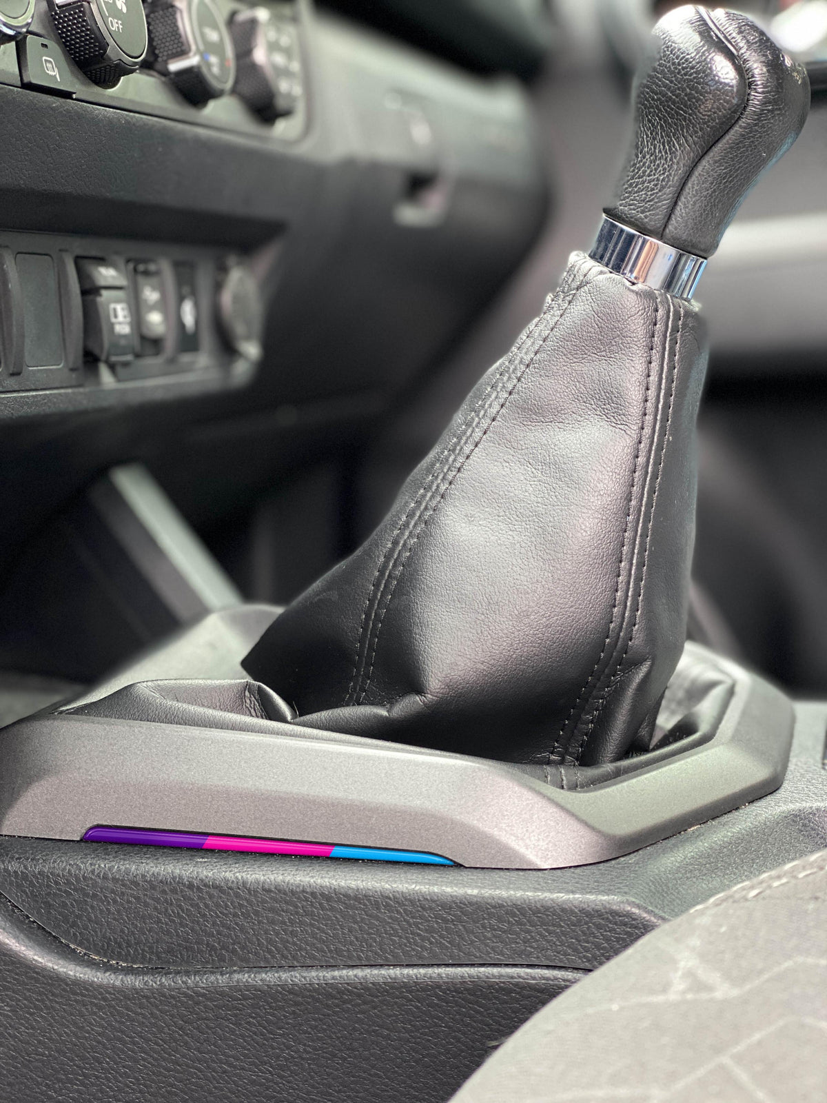 TUFSKINZ Manual - Side Center Console Line Inserts (2016-2023 Tacoma) - TAC083-WHT-451-G