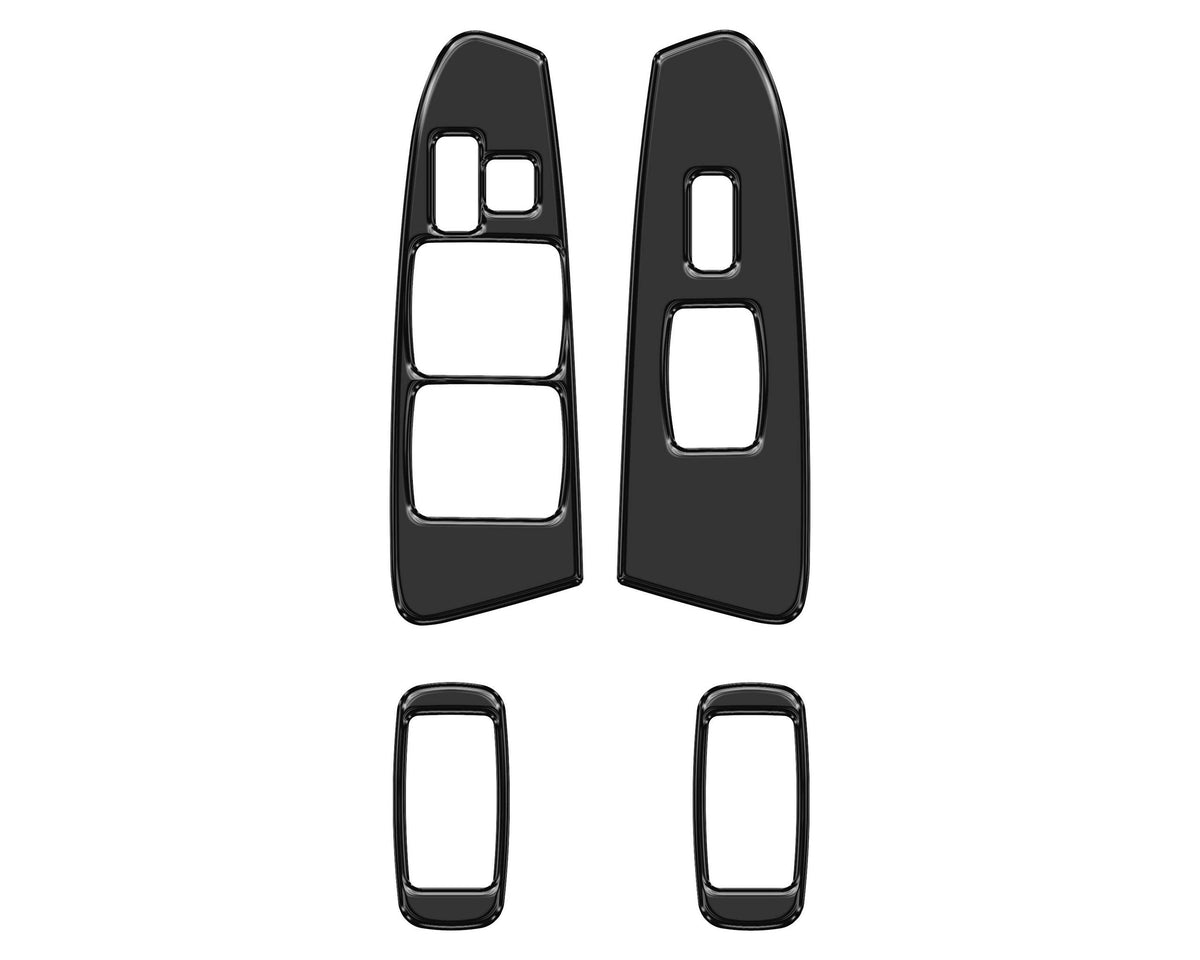 TUFSKINZ Door Switch(Crew Cab) Accent Trim (2005-2011 Tacoma) - TAC095-BLK-G