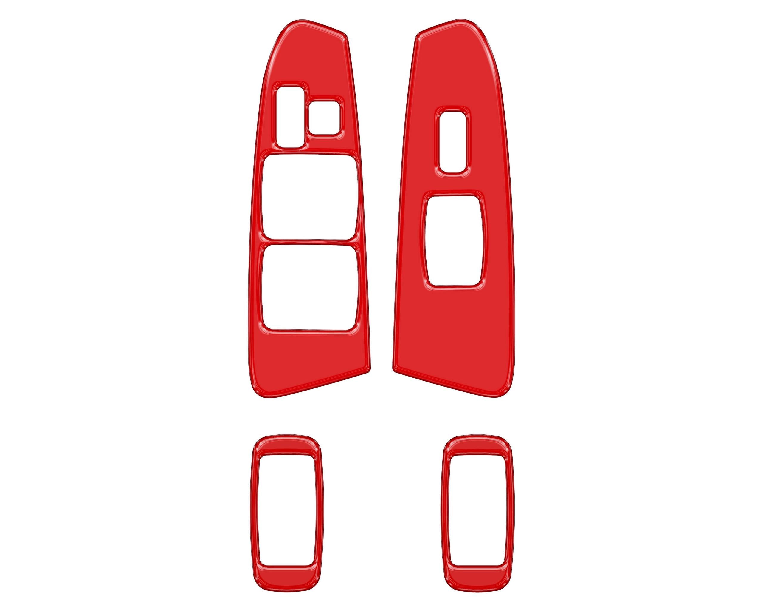 TUFSKINZ Door Switch(Crew Cab) Accent Trim (2005-2011 Tacoma) - TAC095-RED-G