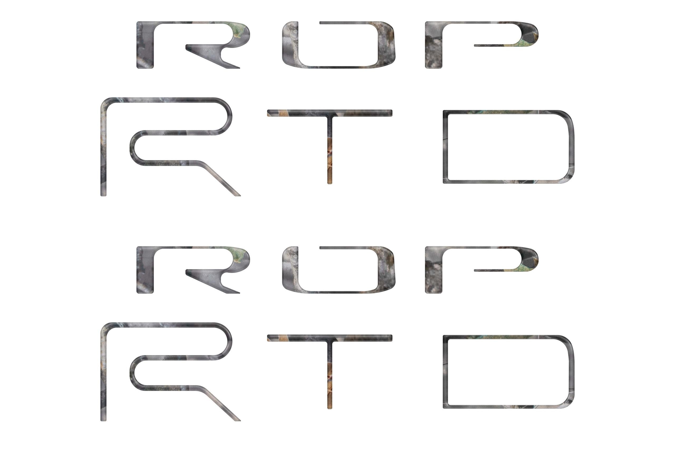 TUFSKINZ TRD Pro Bed Side Letter Inserts (2022-2023 Tacoma) - TAC117-CAM-M