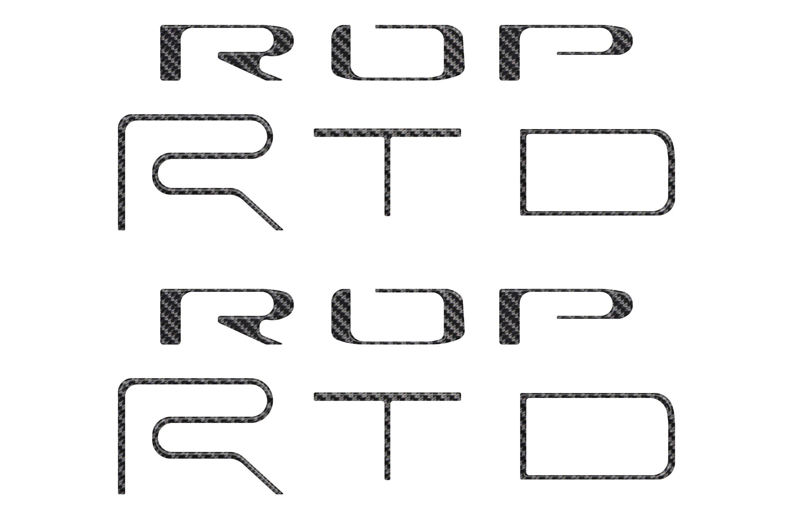 TUFSKINZ TRD Pro Bed Side Letter Inserts (2022-2023 Tacoma) - TAC117-DCF-G
