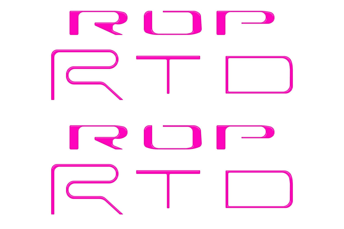 TUFSKINZ TRD Pro Bed Side Letter Inserts (2022-2023 Tacoma) - TAC117-HPK-G