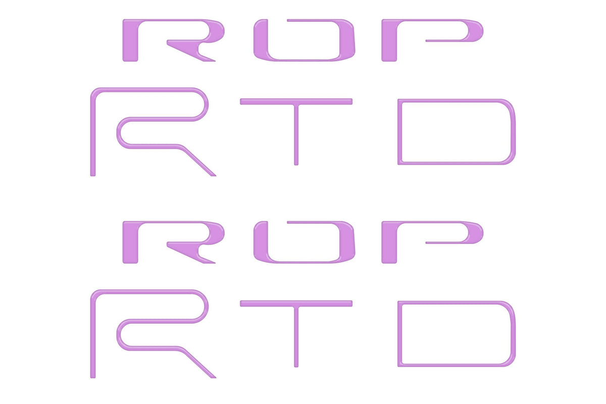 TUFSKINZ TRD Pro Bed Side Letter Inserts (2022-2023 Tacoma) - TAC117-PUR-G