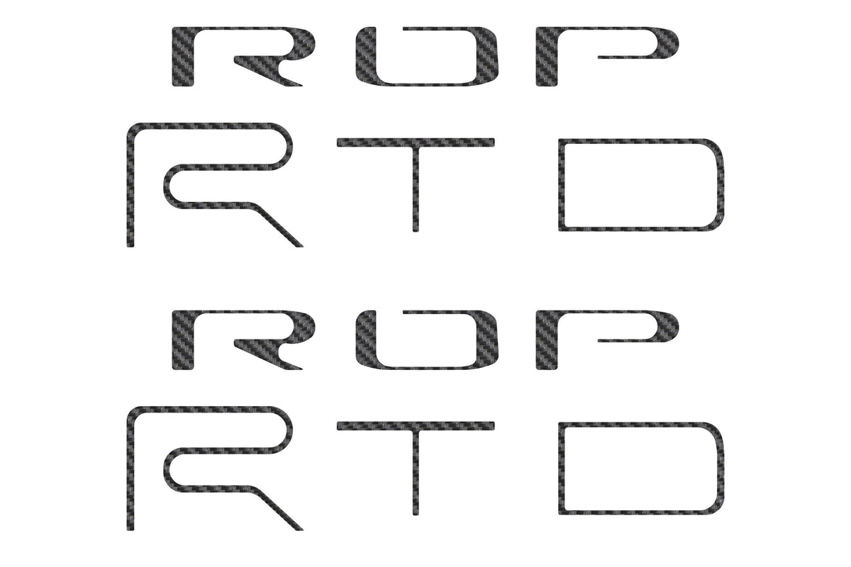 TUFSKINZ TRD Pro Bed Side Letter Inserts (2022-2023 Tacoma) - TAC117-RCF-X