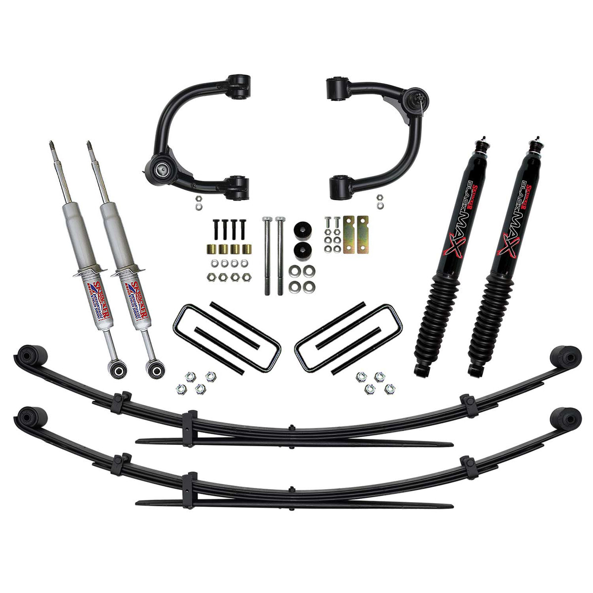 Skyjacker 3 Inch Upper Control Arm Suspension Lift System with Front Struts Rear Leaf Springs and Black MAX Shocks 16-22 Toyota Tacoma Skyjacker - TC536STUBKS