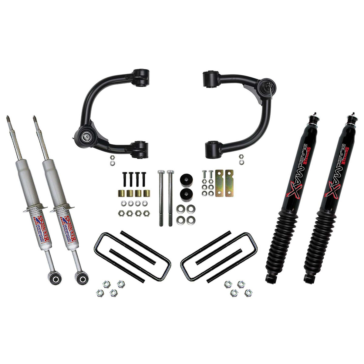 Skyjacker 3 Inch Upper Control Arm Suspension Lift System with Front Struts Rear Leaf Springs and Black MAX Shocks 16-22 Toyota Tacoma Skyjacker - TC536STUBKS