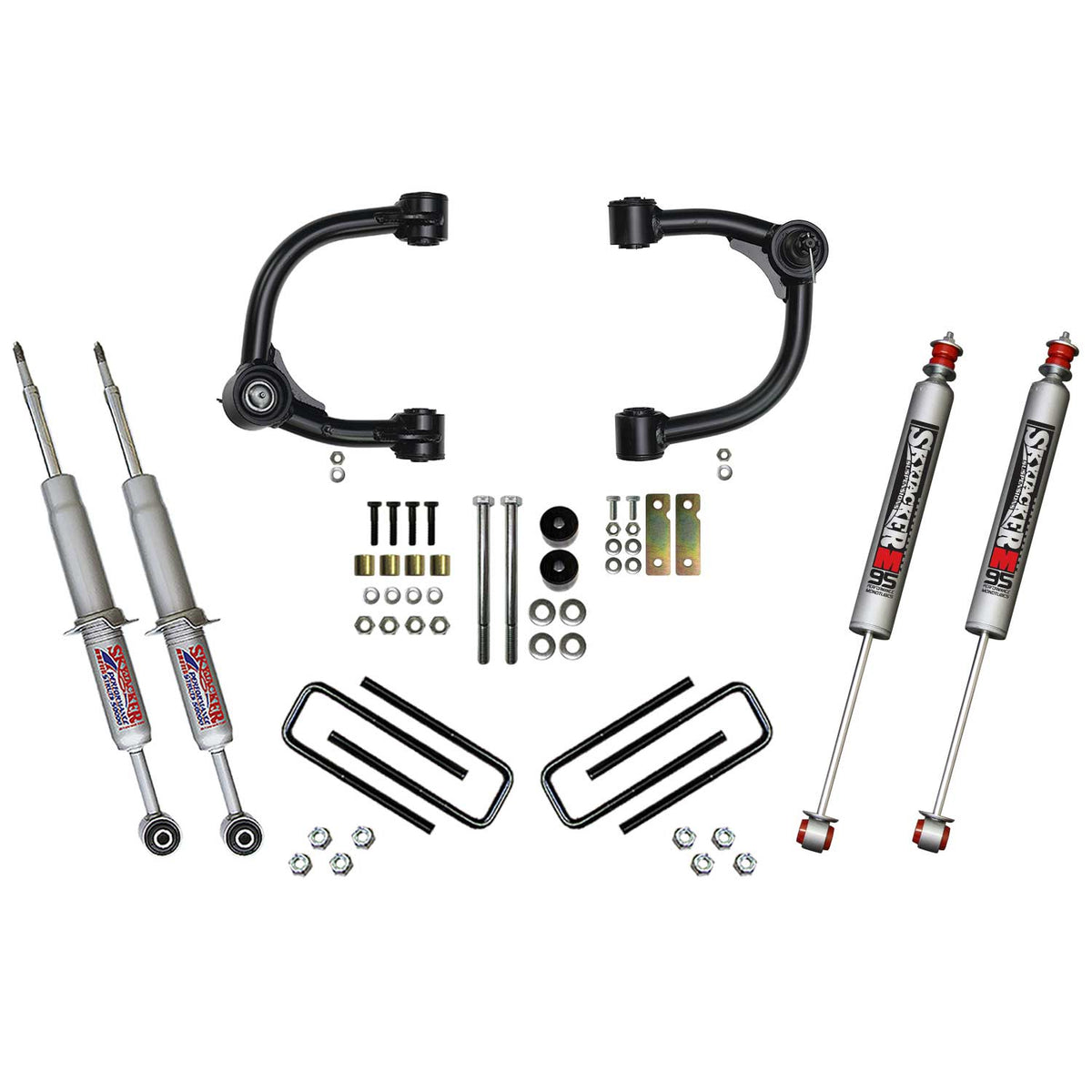 Skyjacker 3 Inch Upper Control Arm Suspension Lift System with Front Struts Rear Leaf Springs and Rear M95 Monotube Shocks 16-22 Toyota Tacoma Skyjacker - TC536STUMKS
