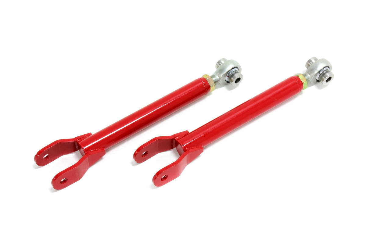 BMR TCA033R 2010-2015 5th Gen Camaro Trailing Arms, Rear, Single Adjustable, Rod Ends (Red)