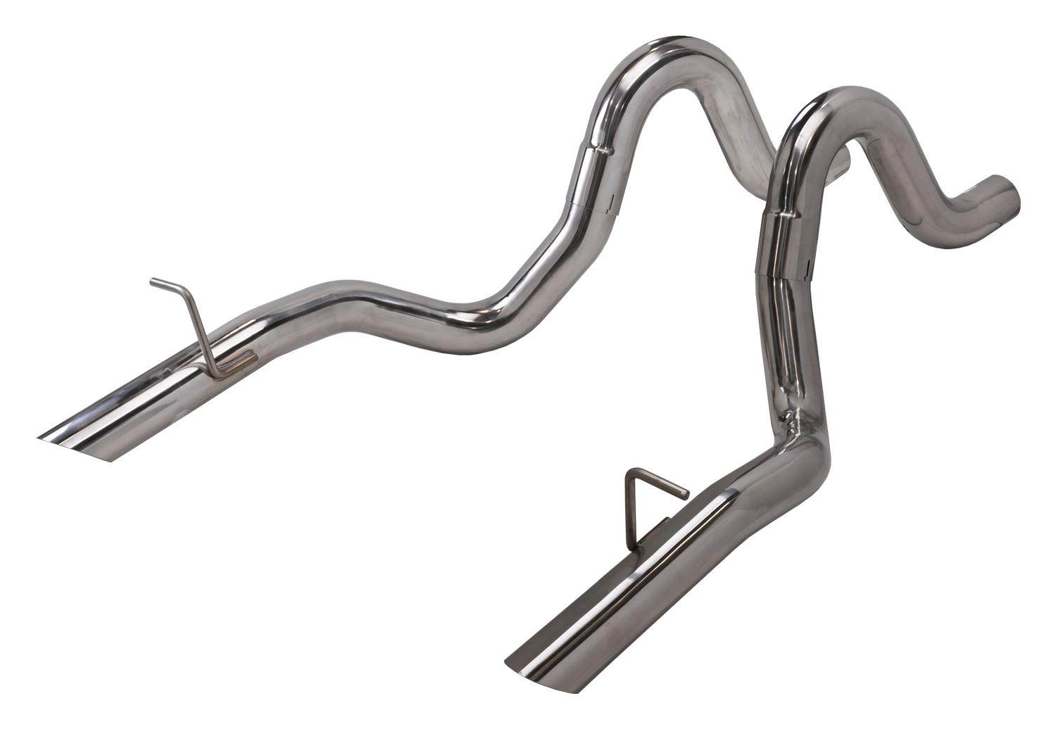 Pypes 1986-1993 Mustang 3 Inch Tailpipe Exhaust Kit 304 Polished Stainless Steel - TFM15