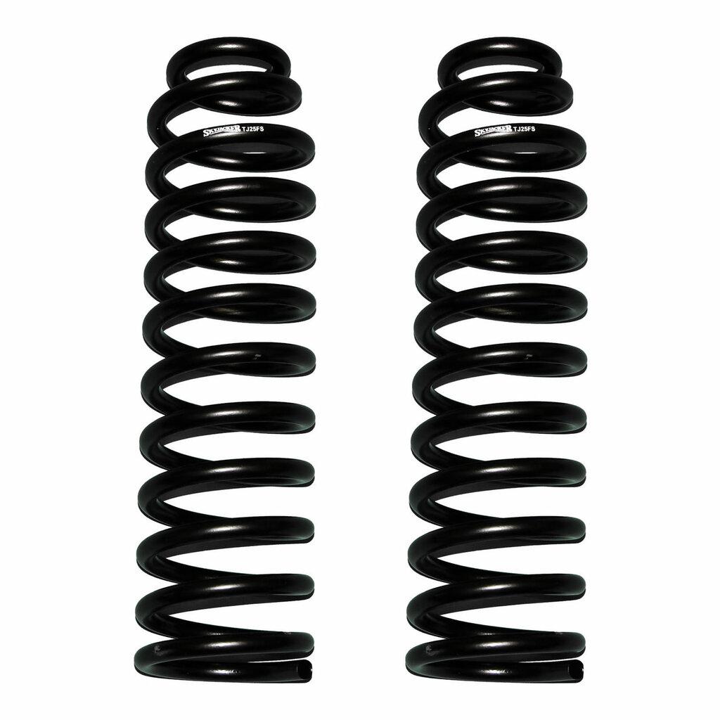 Skyjacker Softride Coil Spring Set Of 2 Front w/2.5 Inch Lift Black 97-06 Jeep Wrangler 97-06 Jeep TJ - TJ25F