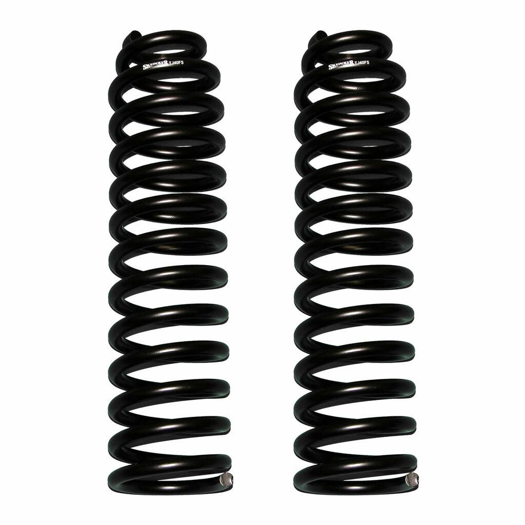 Skyjacker Softride Coil Spring Set Of 2 Front w/4 Inch Lift Black 97-06 Jeep Wrangler 97-06 Jeep TJ - TJ40F