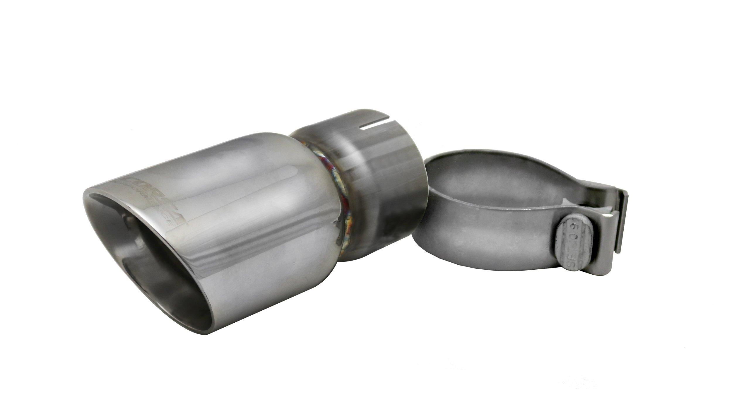 Corsa TK001 Single 3.0 Inch Polished Pro-Series Tip (Clamp Included) 2.5 Inch Inlet Universal Stainless Steel Corsa Performance