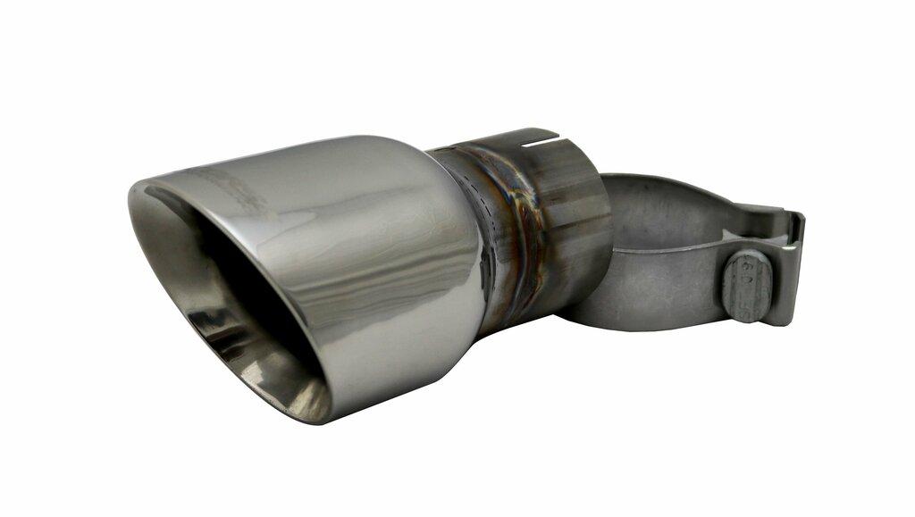 Corsa TK002 Single 3.5 Inch Polished Pro-Series Tip (Clamp Included) 2.5 Inch Inlet Universal Stainless Steel Corsa Performance