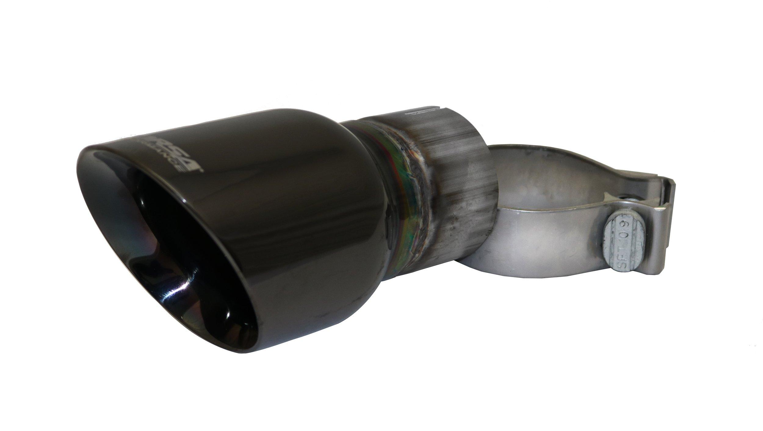 Corsa TK002BLK Single 3.5 Inch Black Pro-Series Tip (Clamp Included) 2.5 Inch Inlet Universal Stainless Steel Corsa Performance