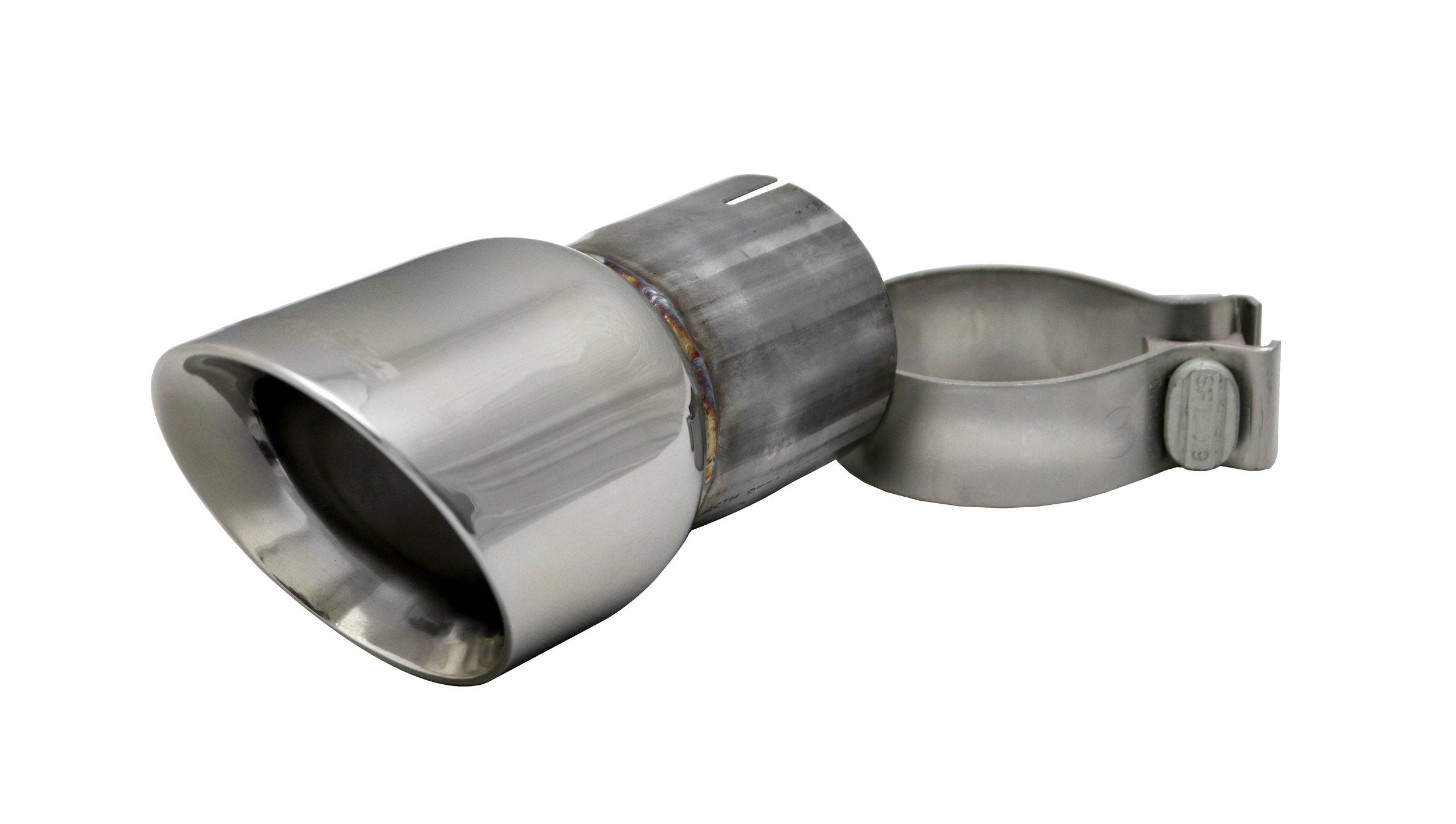 Corsa TK003 Single 3.5 Inch Polished Pro-Series Tip (Clamp Included) 2.75 Inlet Pipe Universal Stainless Steel Corsa Performance