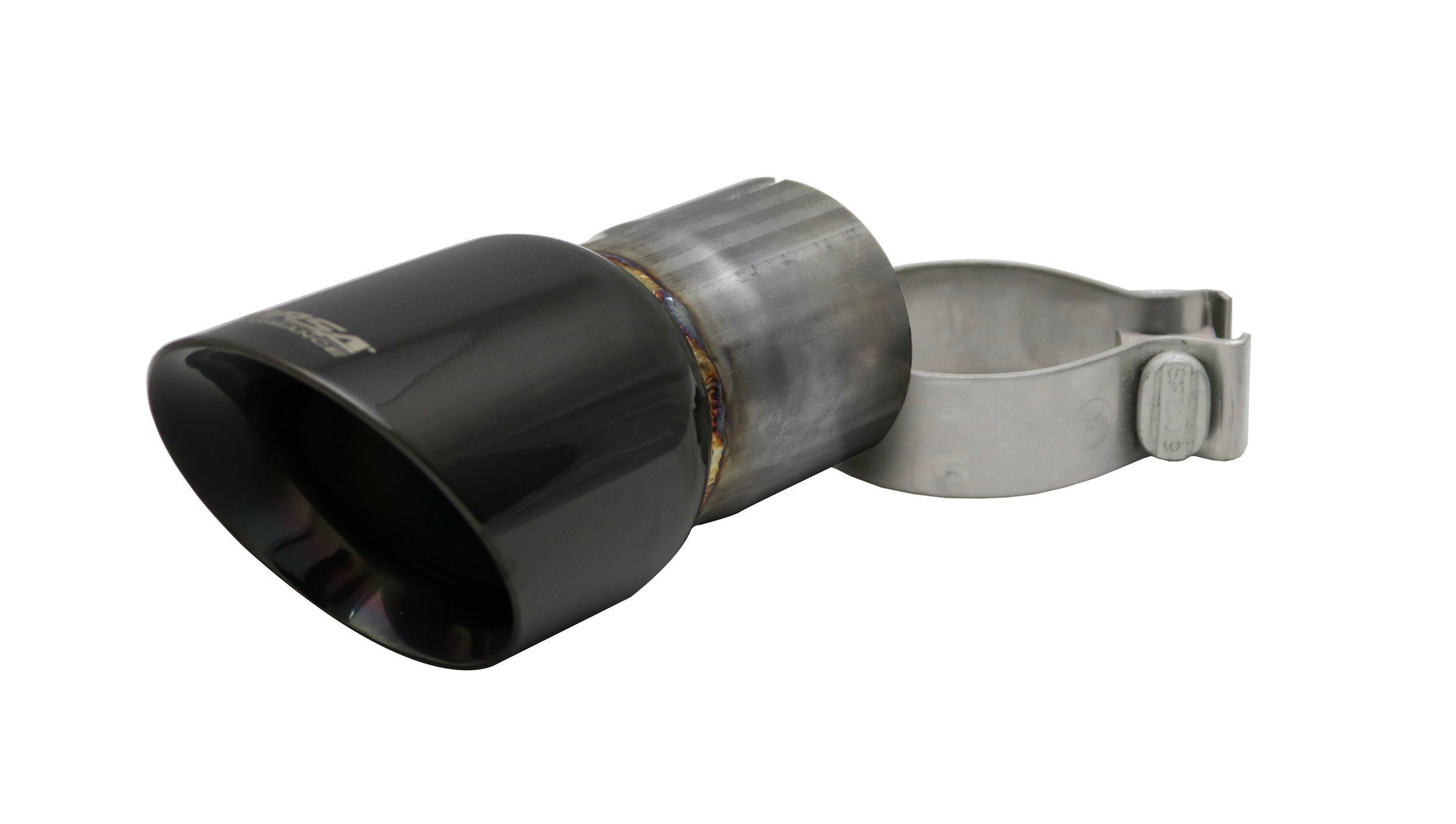 Corsa TK003BLK Single 3.5 Inch Black Pro-Series Tip (Clamp Included) 2.75 Inch Inlet Universal Stainless Steel Corsa Performance