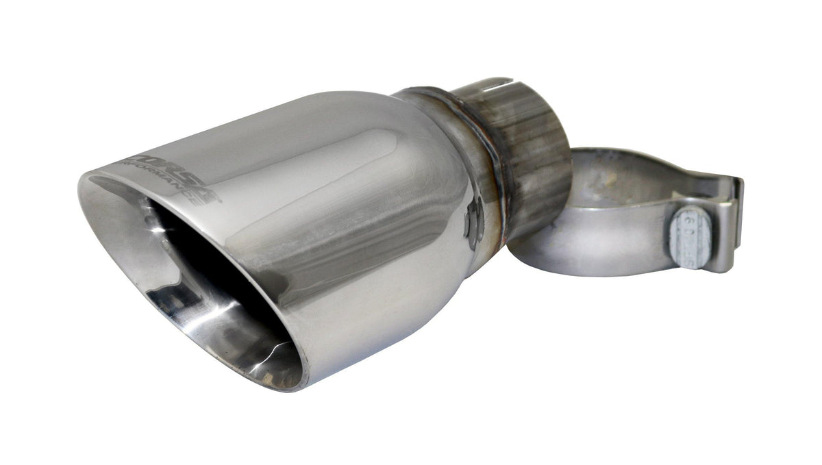 Corsa TK004 Single 4.0 Inch Polished Pro-Series Tip (Clamp Included) 2.5 Inch Inlet Universal Stainless Steel Corsa Performance