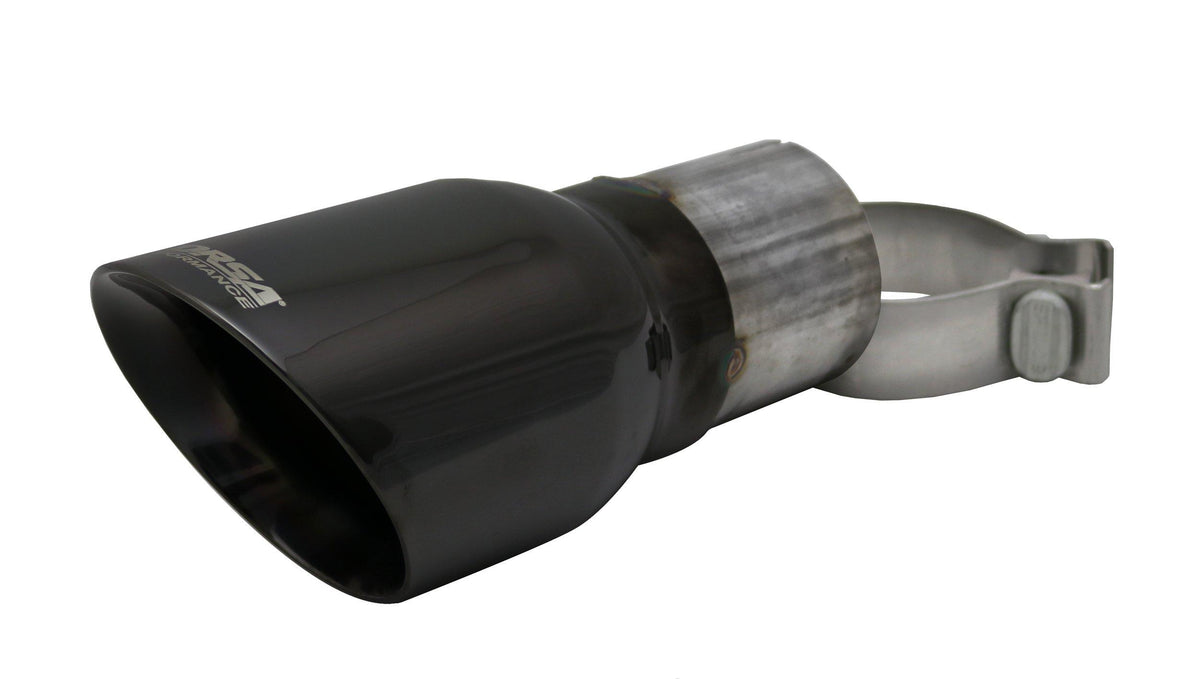 Corsa TK005BLK Single 4.0 Inch Black Pro-Series Tip (Clamp Included) 2.75 Inch Inlet Universal Stainless Steel Corsa Performance