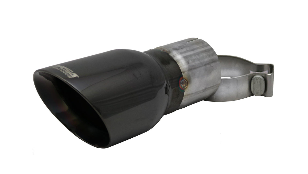 Corsa TK006BLK Single 4.0 Inch Black Pro-Series Tip (Clamp Included) 3.0 Inch Inlet Universal Stainless Steel Corsa Performance