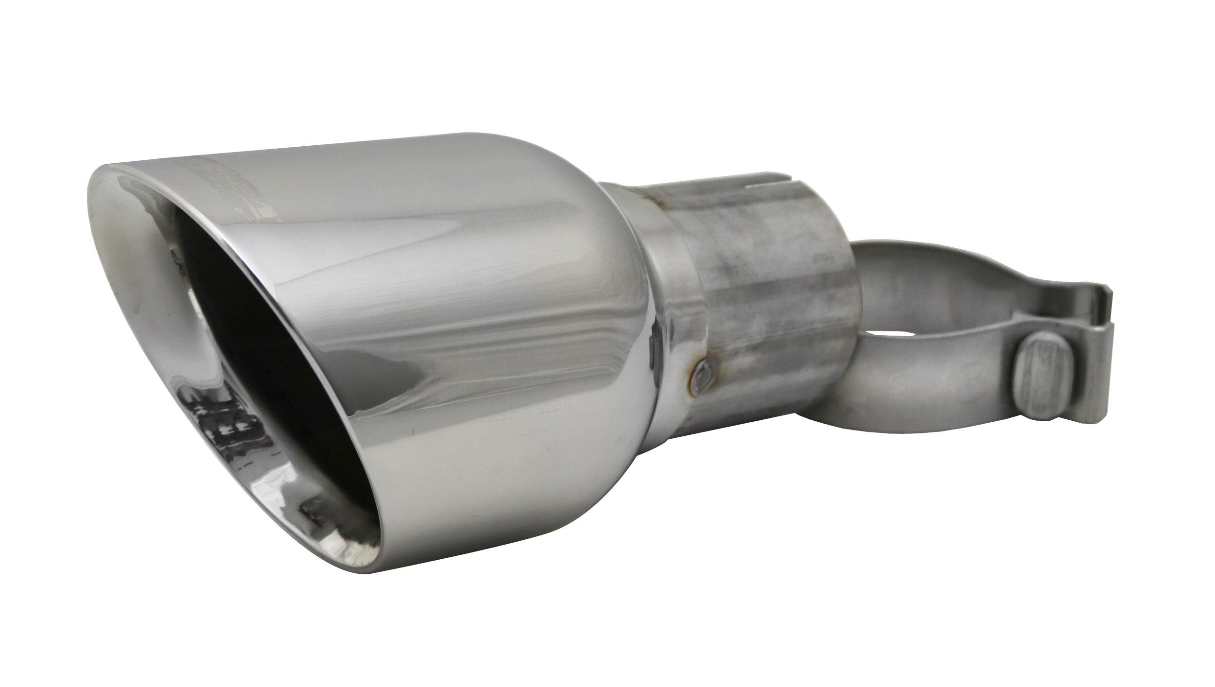 Corsa TK008 Single 4.5 Inch Polished Pro-Series Tip (Clamp Included) 2.75 Inch Inlet Universal Stainless Steel Corsa Performance