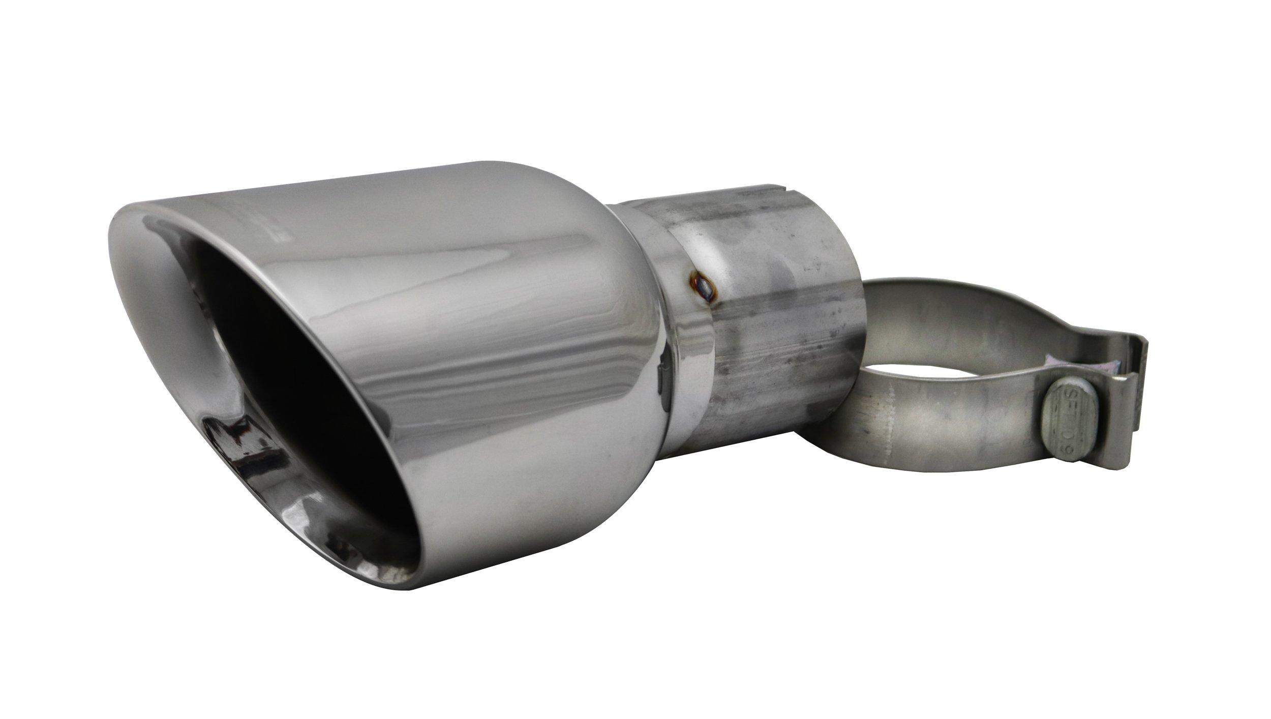Corsa TK009 Single 4.5 Inch Polished Pro-Series Tip (Clamp Included) 3.0 Inch Inlet Fits 09-17 Dodge Ram (2 Required) Stainless Steel Corsa Performance