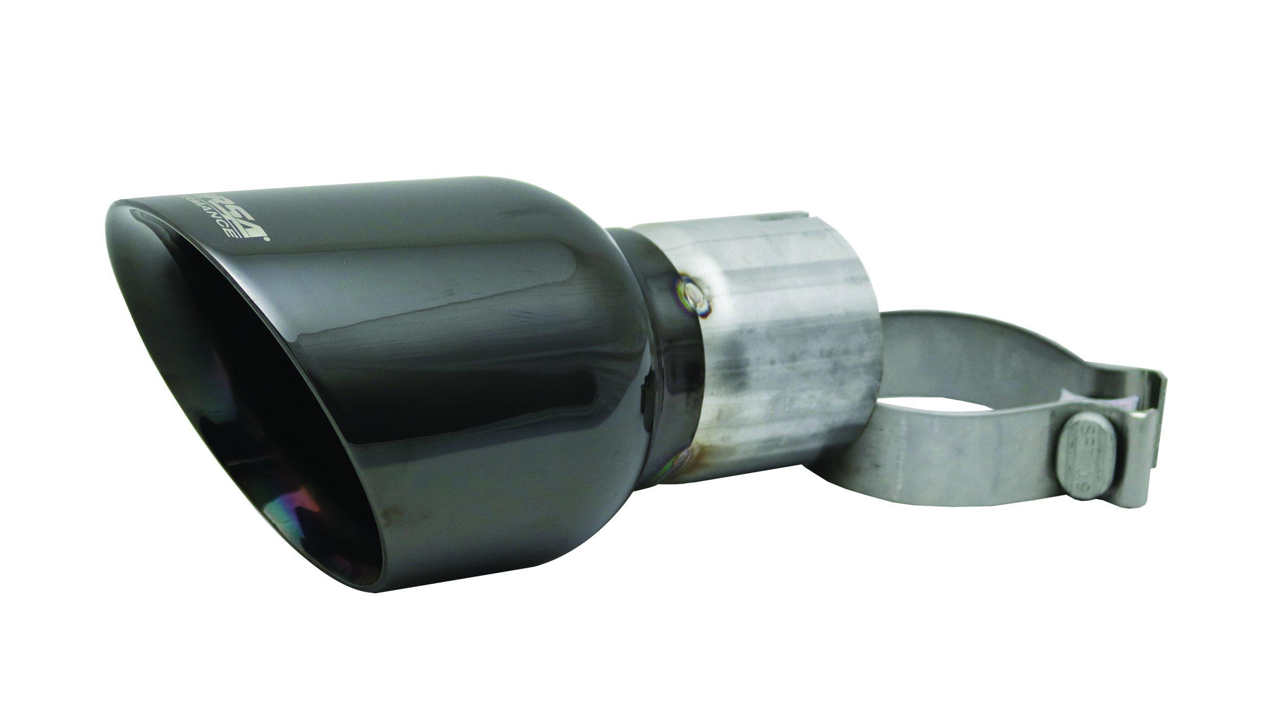 Corsa TK009BLK Single 4.5 Inch Black Pro-Series Tip (Clamp Included) 3.0 Inch Inlet Fits 09-17 Dodge Ram (2 Required) Stainless Steel Corsa Performance