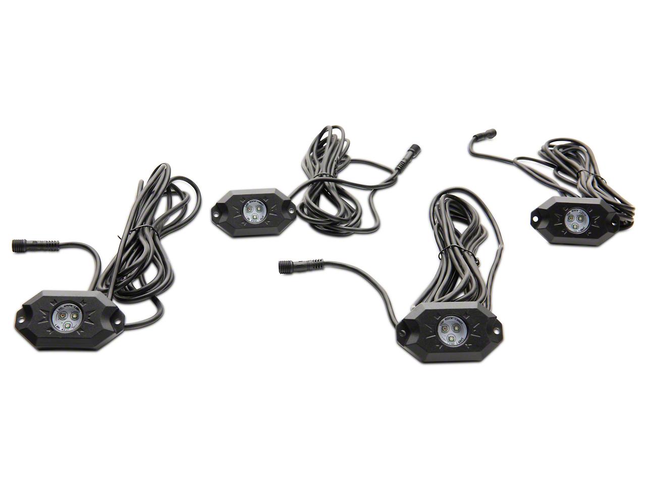 Raxiom Axial Series Multi-Color Underbody Rock Light Kit With Bluetooth Remote - U5456