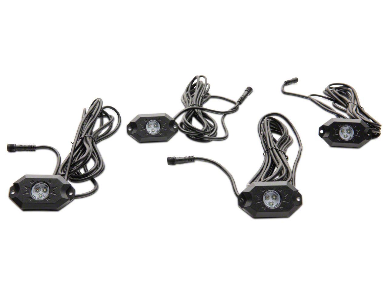 Raxiom Axial Series Multi-Color Underbody Rock Light Kit With Bluetooth Remote - U5456
