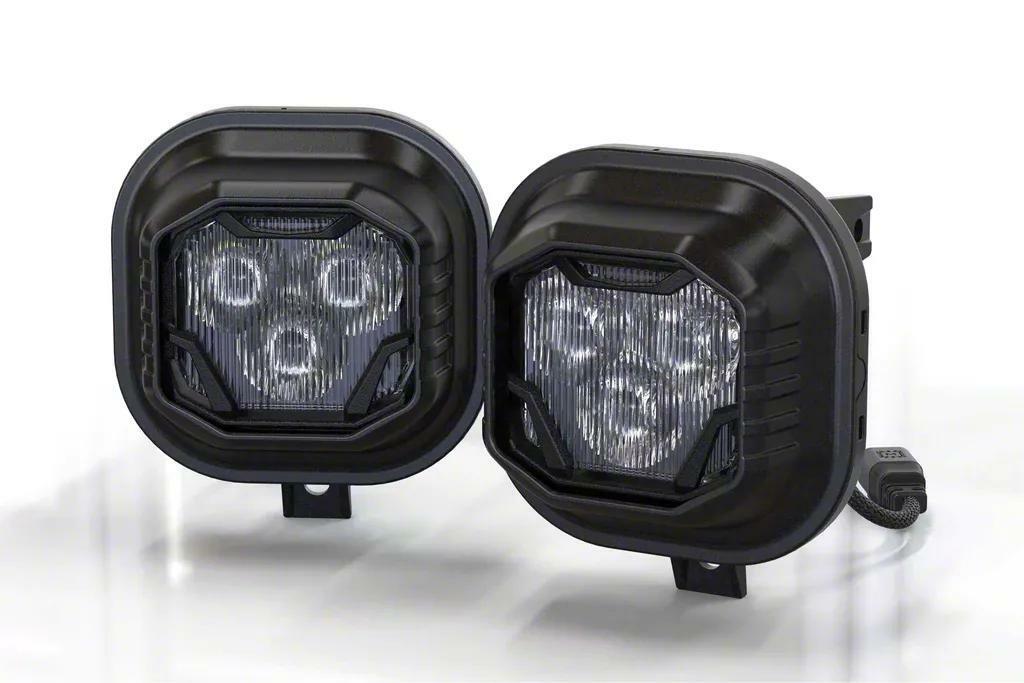 Morimoto 4Banger Fog Light Kit: 15-18 Sierra HD (NCS White Wide Beam) - 4B-FOG-GM-1028