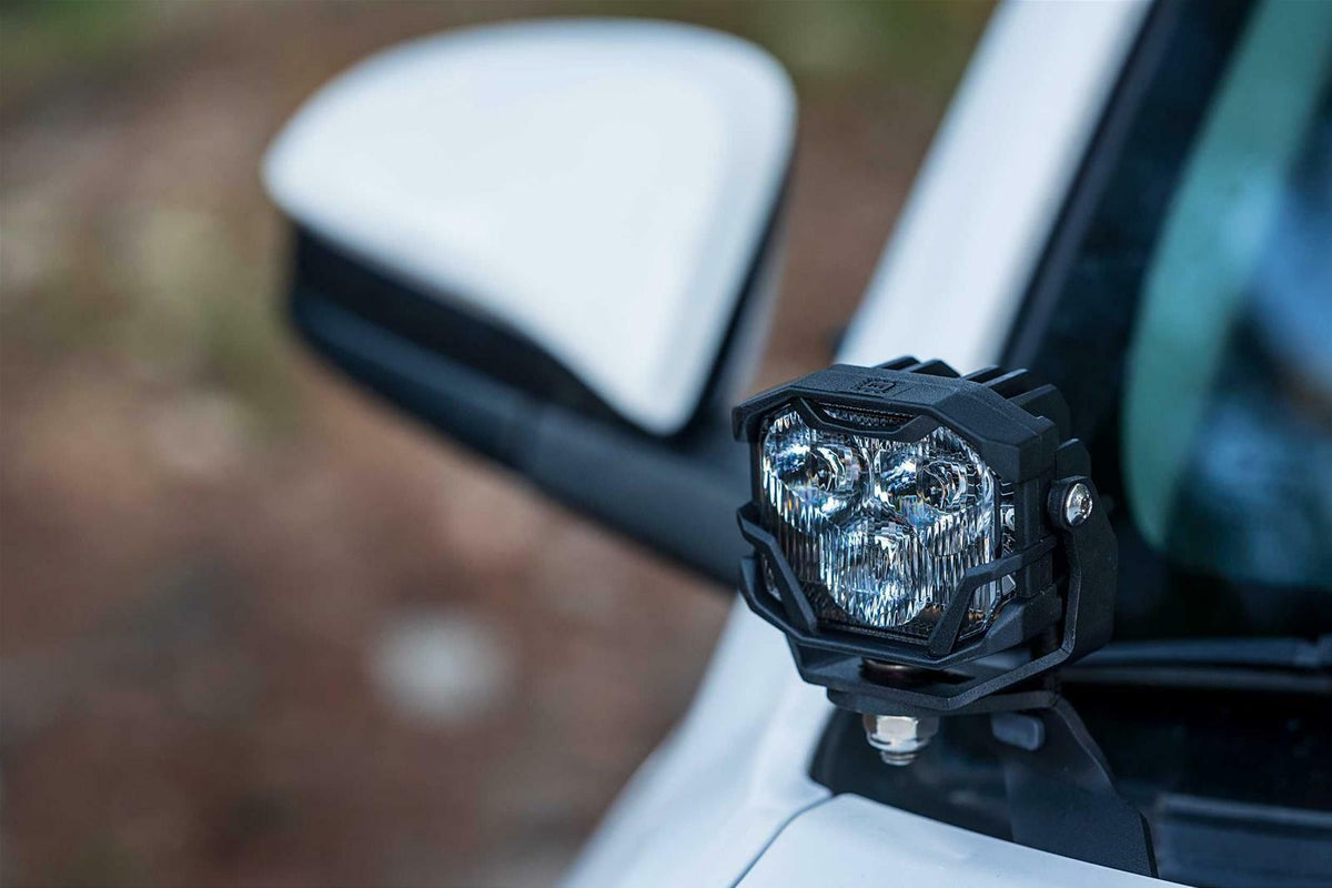 Morimoto 4Banger A-Pillar Kit: 03-09 4Runner (NCS White Spot Beam) - 4B-PLR-KIT-1012