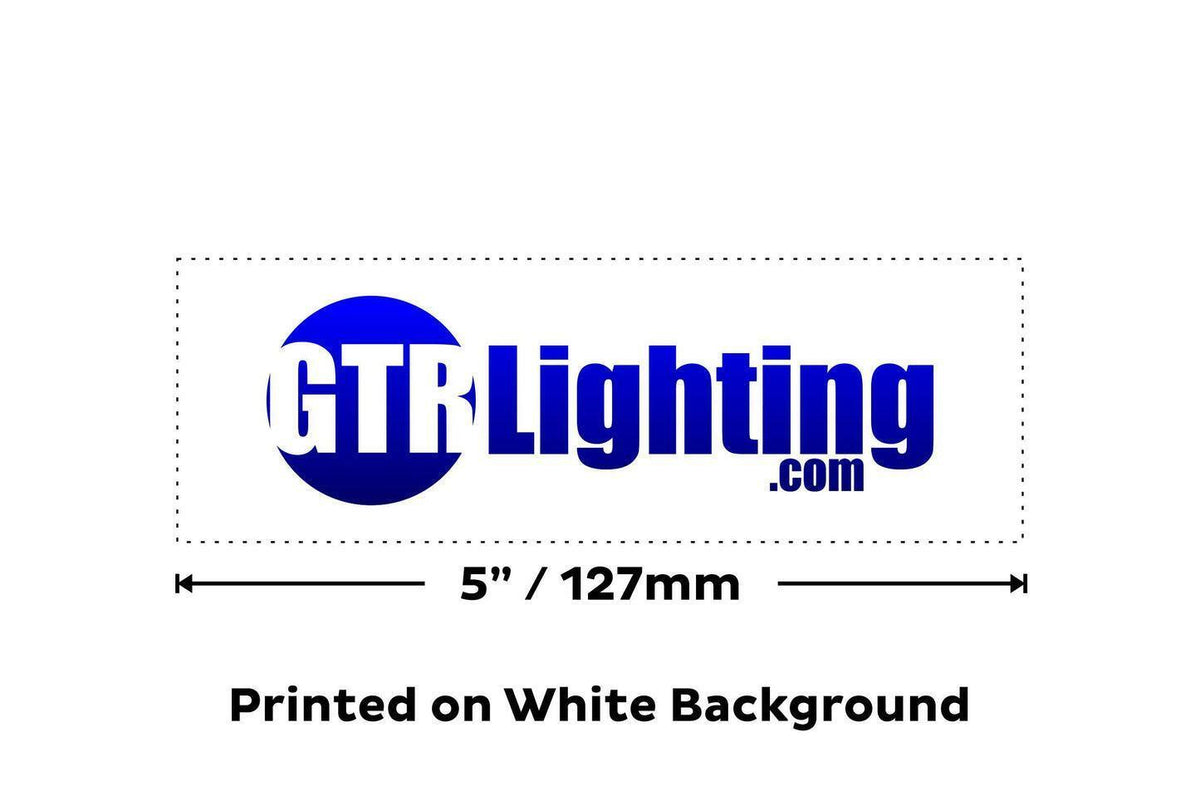GTR Lighting Sticker: GTR Lighting logo (23in / Gray) - GTR.SH022