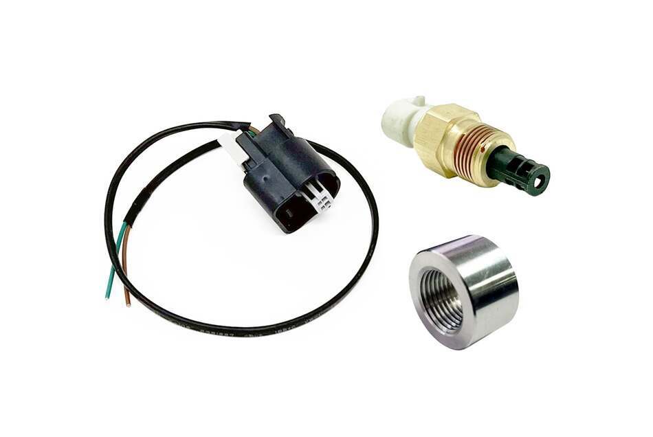 Torque Solution Fast Response SD IAT Sensor Kit: Universal GM Style IAT Sensor w/ Pigtail and Stainless Weld Bung - TS-ES-IAT-GMPS
