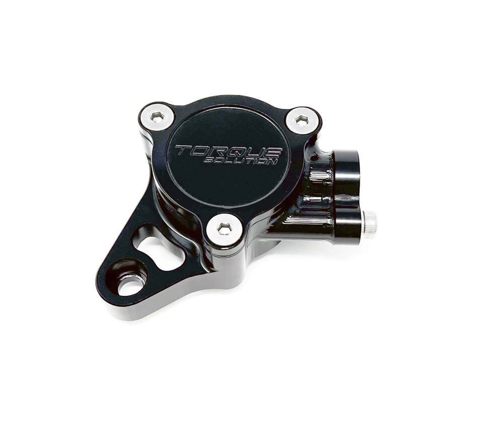 Torque Solution Billet Cam Sensor Housing (Black): Mitsubishi Evolution 4/5/6/7/8 - TS-EV-604BK