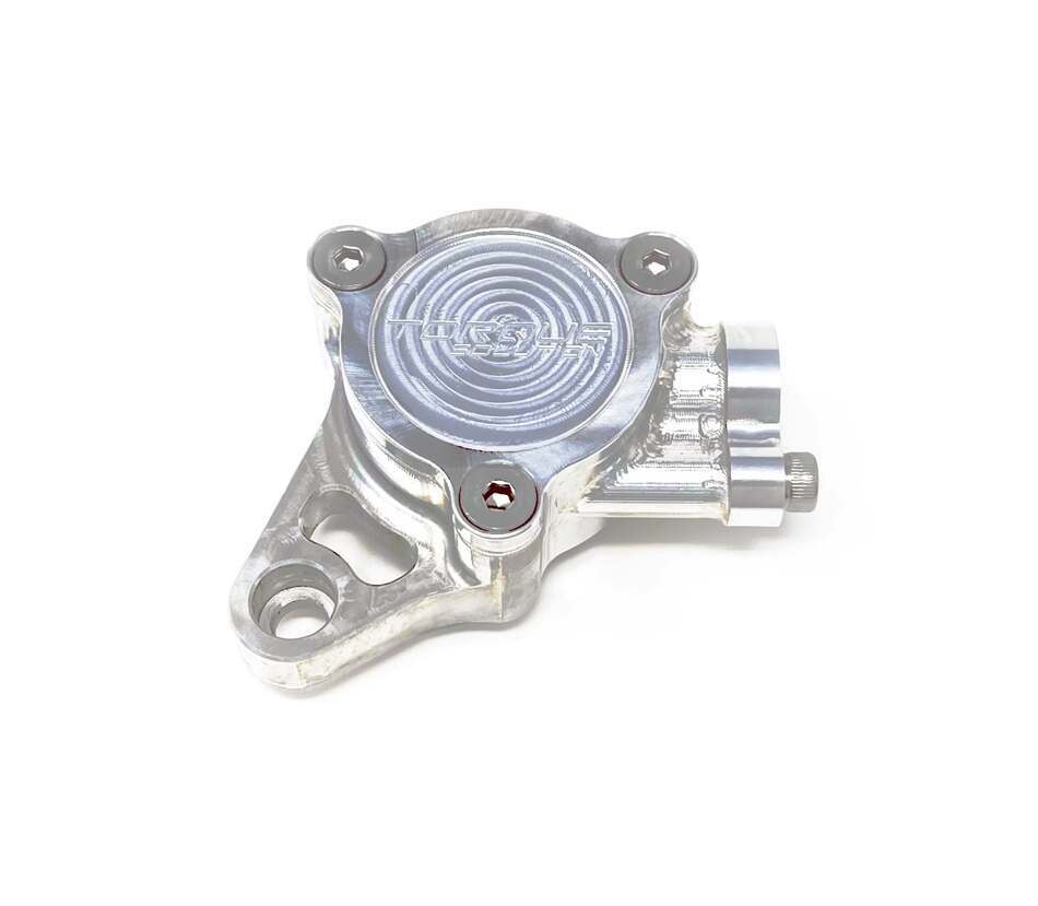 Torque Solution Billet Cam Sensor Housing (Silver): Mitsubishi Evolution 4/5/6/7/8 - TS-EV-604S