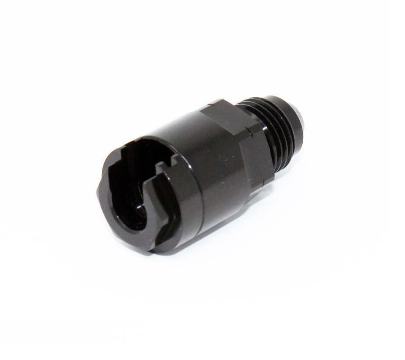 Torque Solution Locking Quick Disconnect Adapter Fitting: 5/16" SAE to -6AN Male Flare - TS-FTG-001