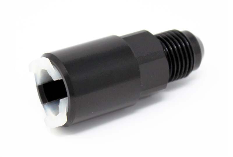 Torque Solution Push-On Quick Disconnect Adapter Fitting: 3/8" SAE to -8AN Male Flare - TS-FTG-012