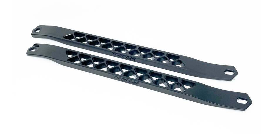 Torque Solution Billet Strut Cross Braces (Black): Toyota GR Supra MKV A90 / A91 - TS-GR-642BK