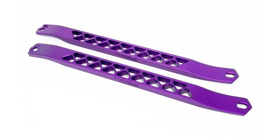 Torque Solution Billet Strut Cross Braces (Purple): Toyota GR Supra MKV A90 / A91 - TS-GR-642PR